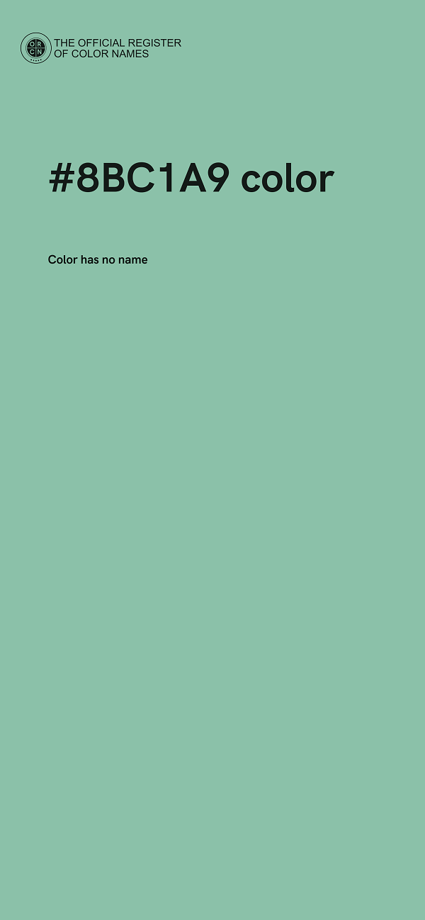#8BC1A9 color image