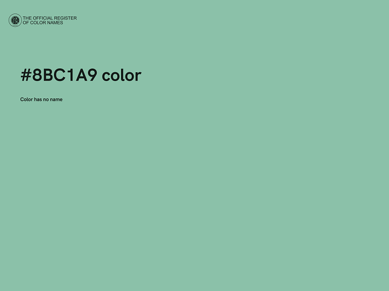 #8BC1A9 color image