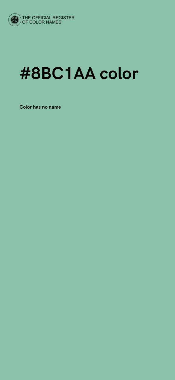 #8BC1AA color image