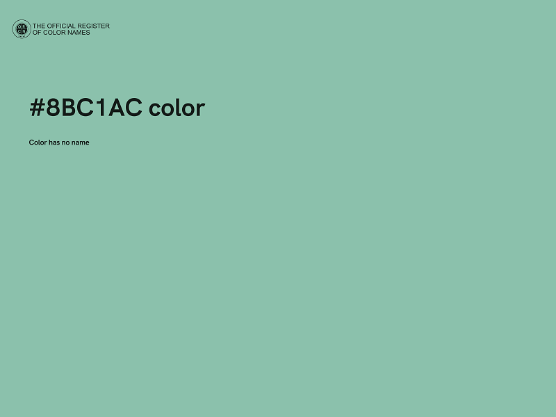 #8BC1AC color image