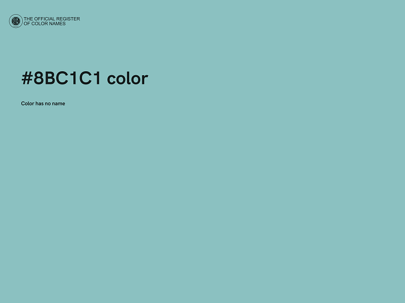 #8BC1C1 color image