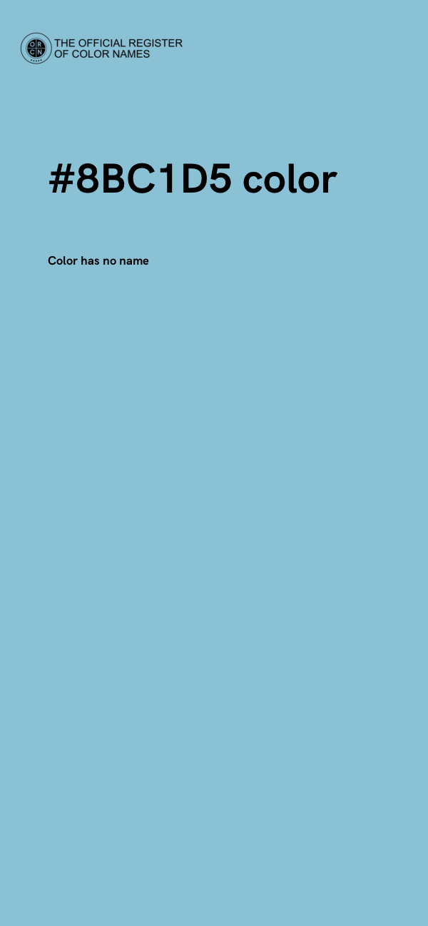 #8BC1D5 color image