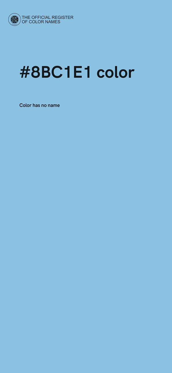 #8BC1E1 color image