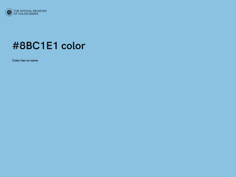 #8BC1E1 color image