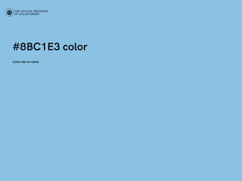 #8BC1E3 color image