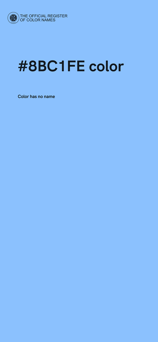 #8BC1FE color image