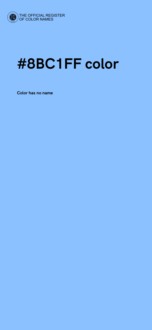#8BC1FF color image