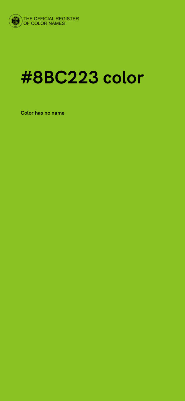 #8BC223 color image