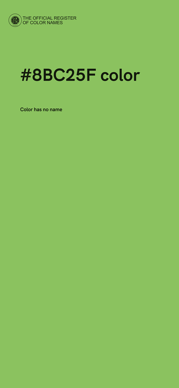#8BC25F color image