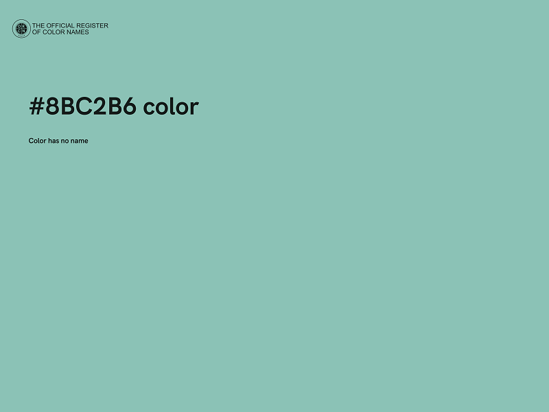 #8BC2B6 color image