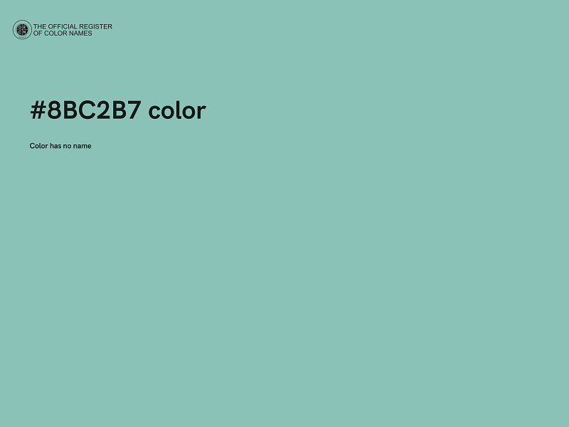 #8BC2B7 color image