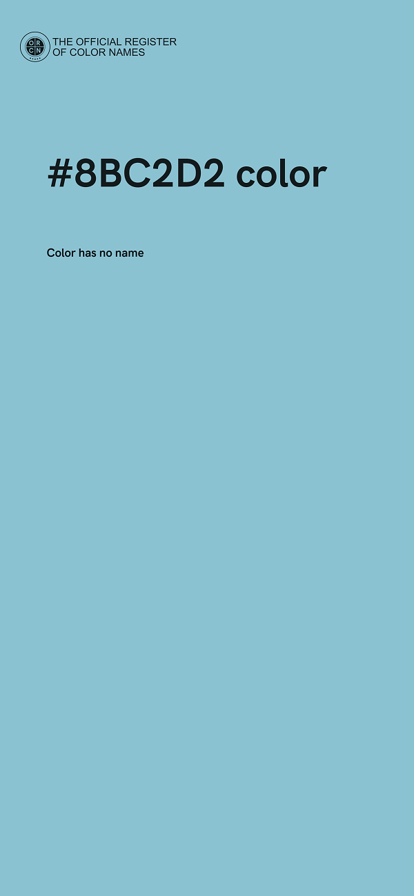 #8BC2D2 color image