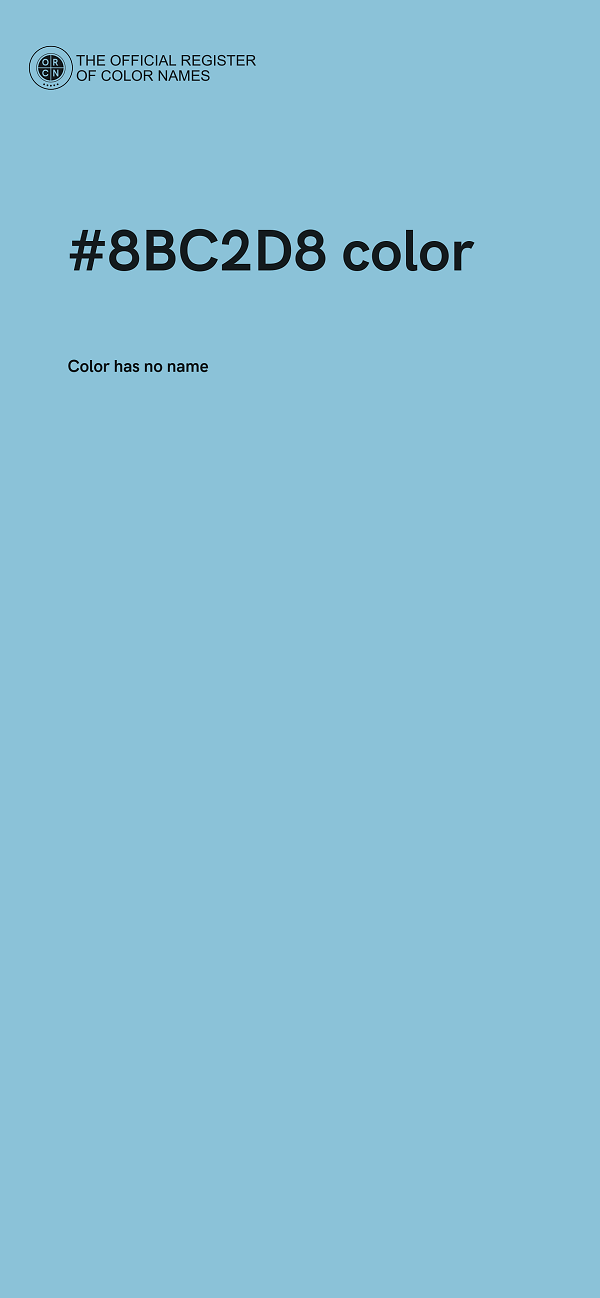 #8BC2D8 color image