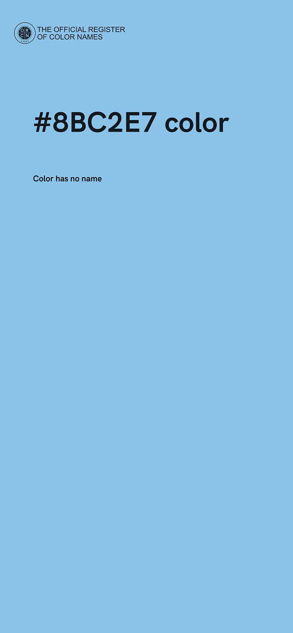 #8BC2E7 color image