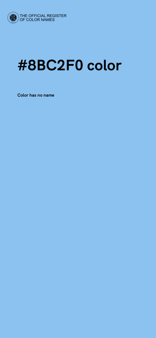 #8BC2F0 color image