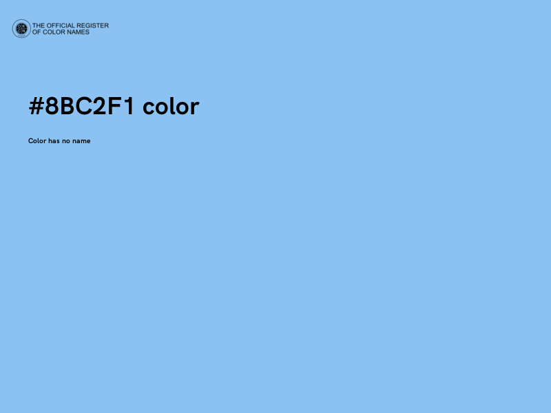 #8BC2F1 color image