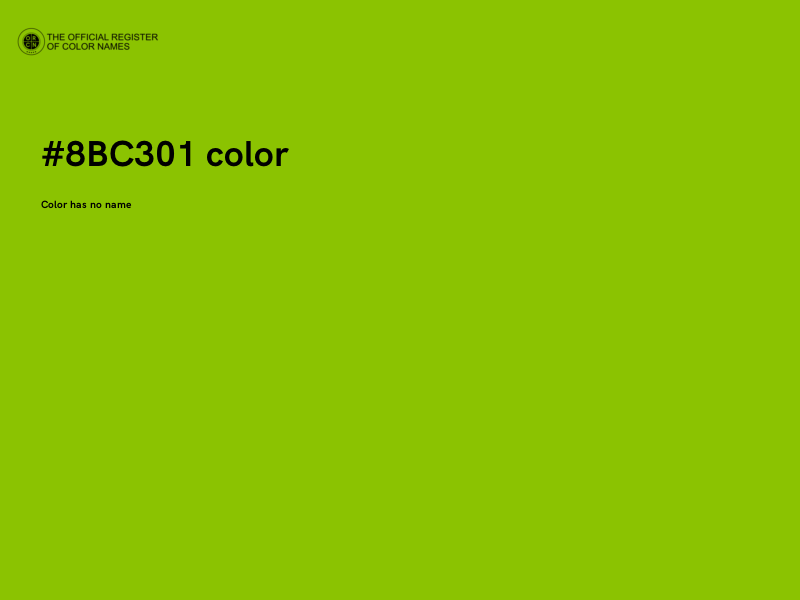 #8BC301 color image