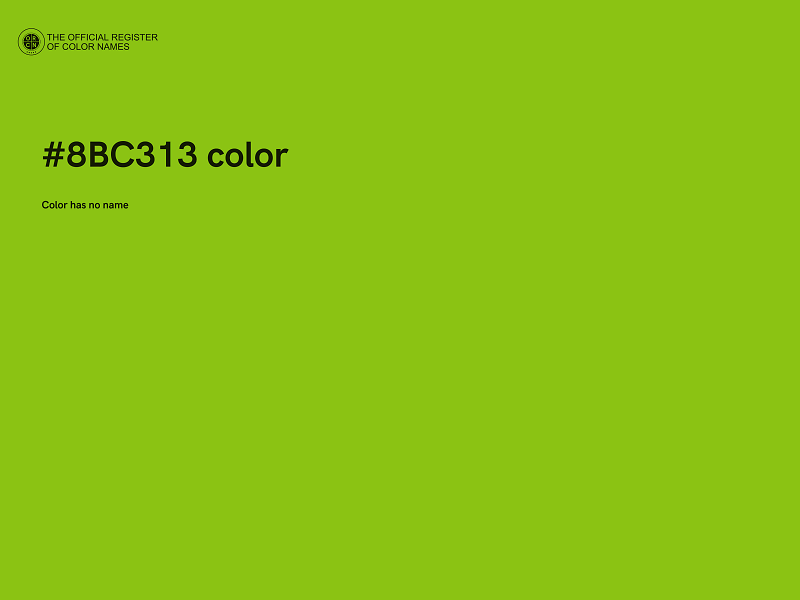 #8BC313 color image