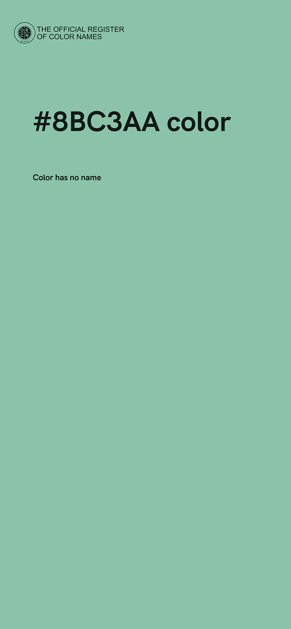 #8BC3AA color image