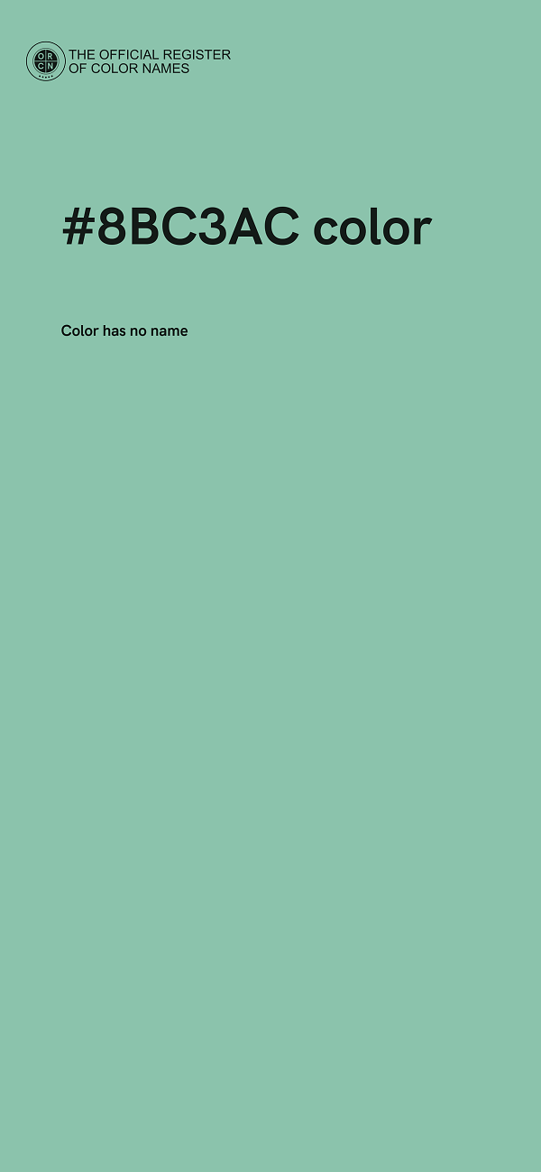 #8BC3AC color image