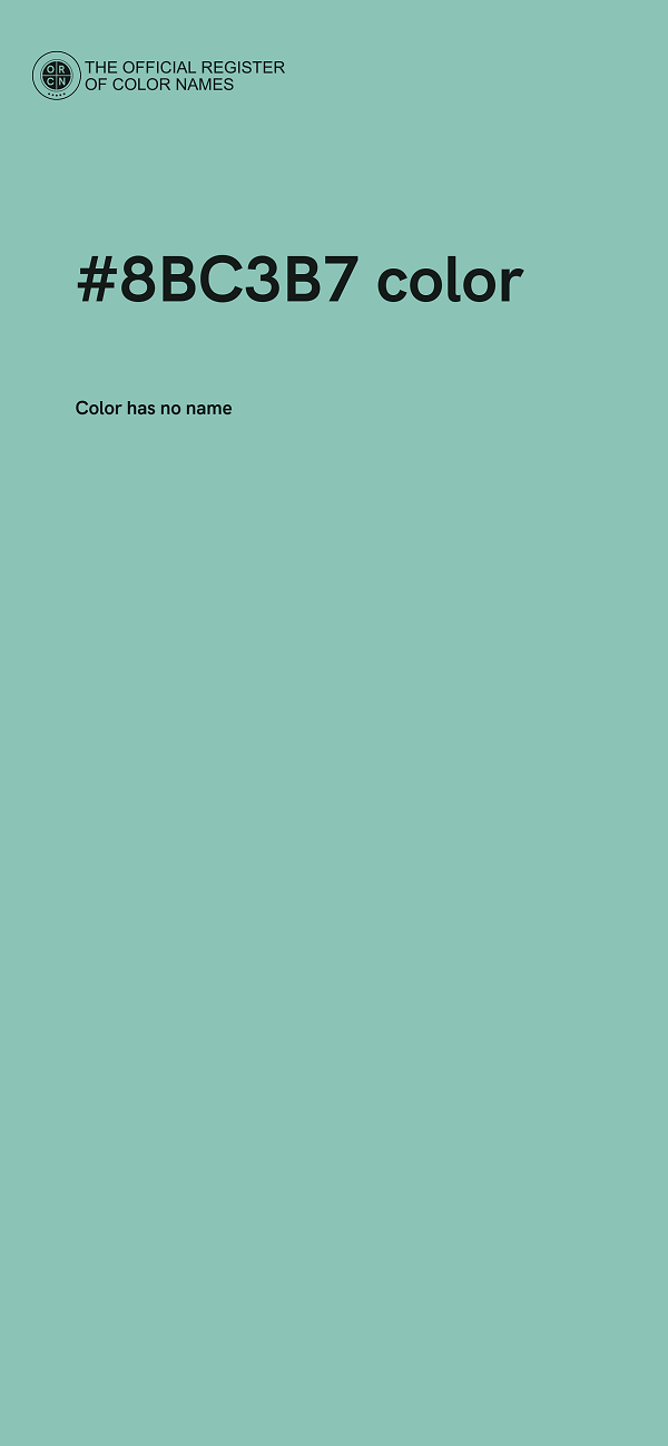 #8BC3B7 color image