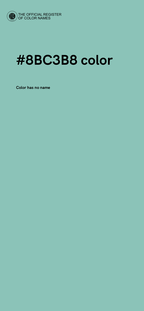 #8BC3B8 color image