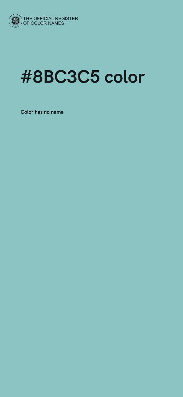 #8BC3C5 color image