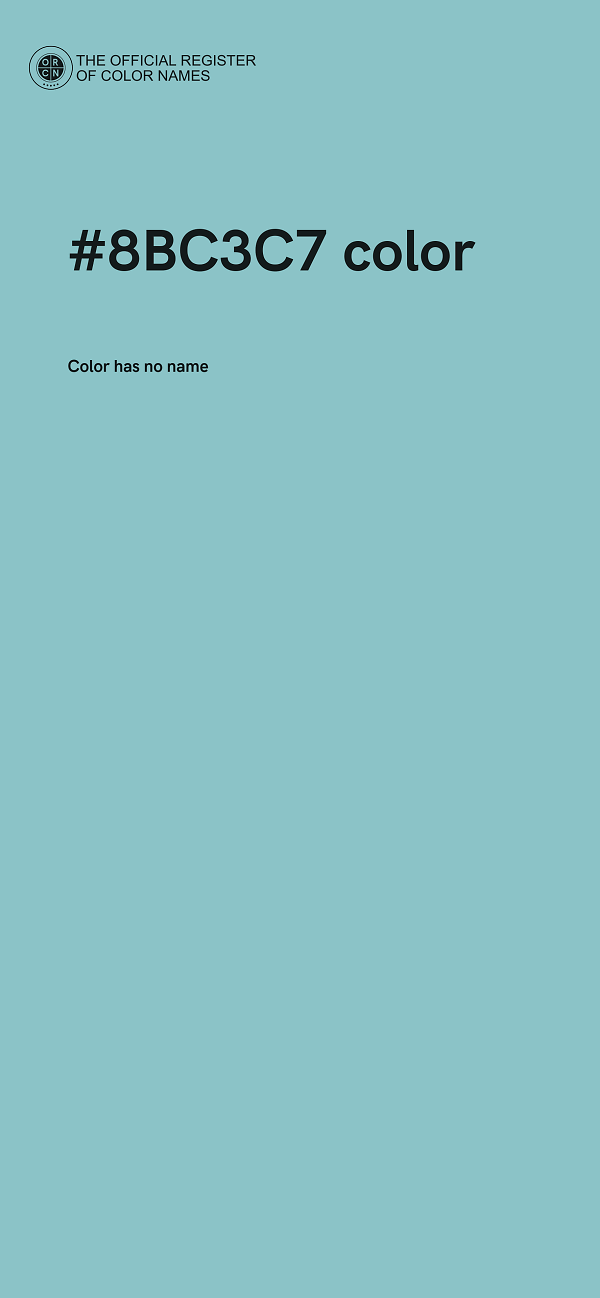 #8BC3C7 color image