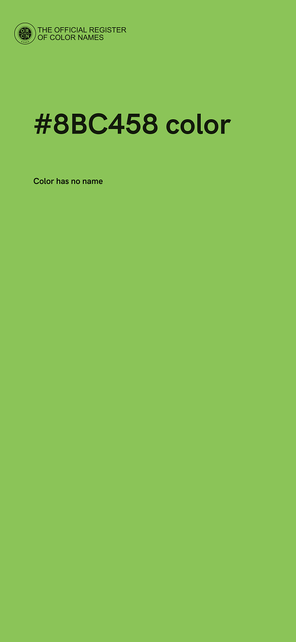 #8BC458 color image