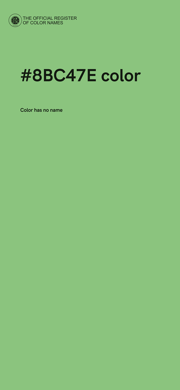 #8BC47E color image