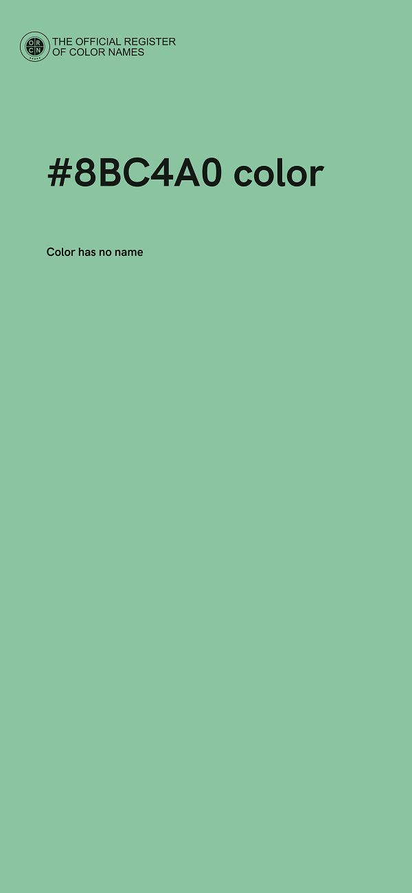 #8BC4A0 color image