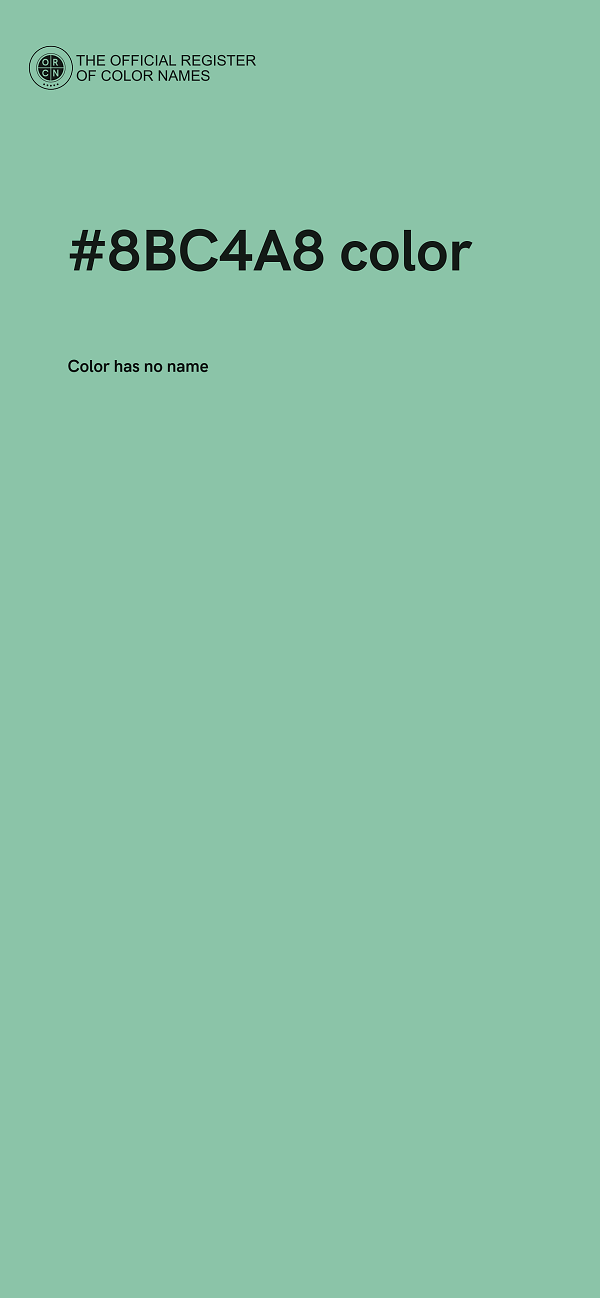 #8BC4A8 color image