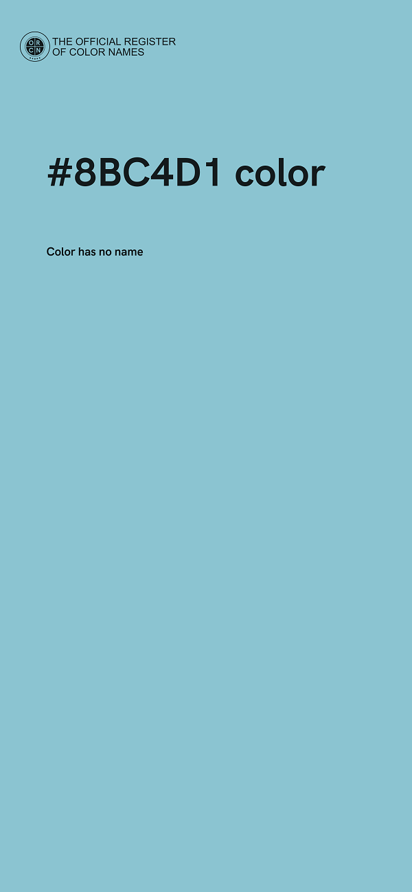 #8BC4D1 color image