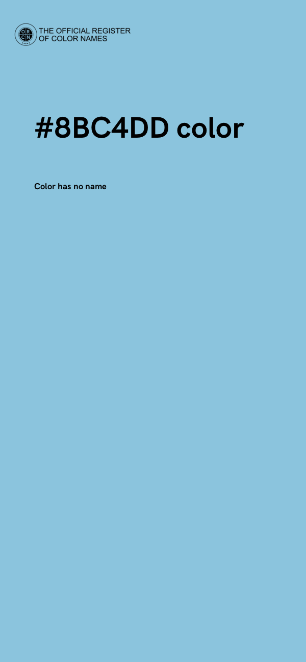 #8BC4DD color image