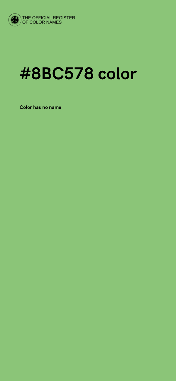 #8BC578 color image