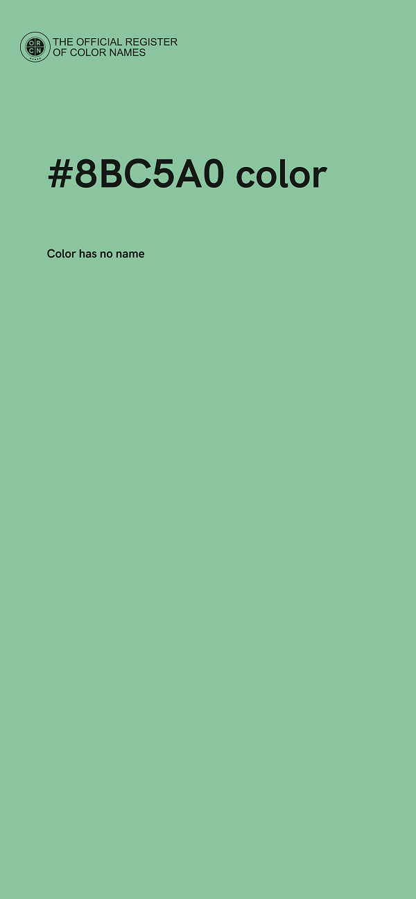 #8BC5A0 color image