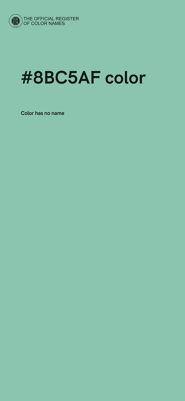 #8BC5AF color image