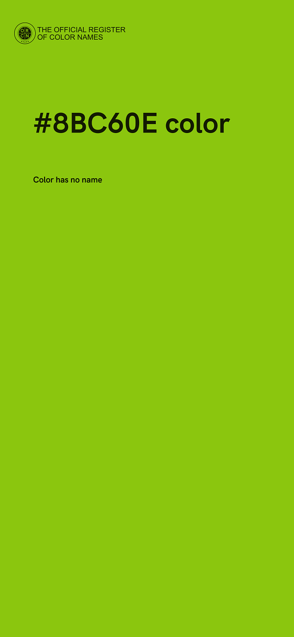 #8BC60E color image