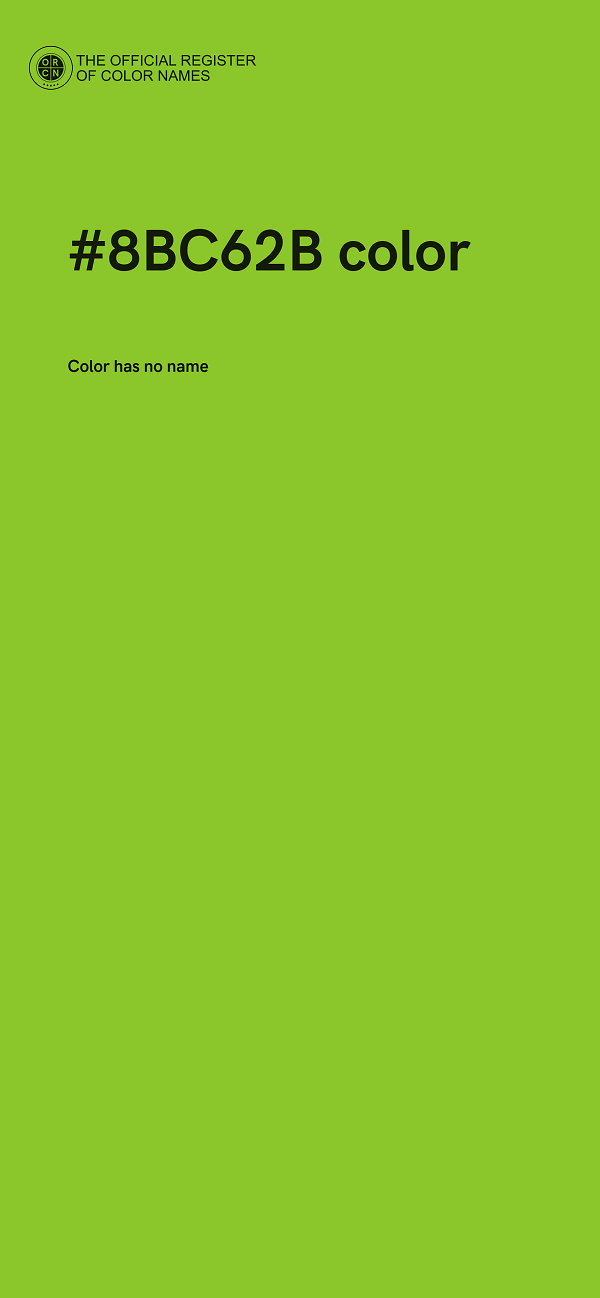 #8BC62B color image