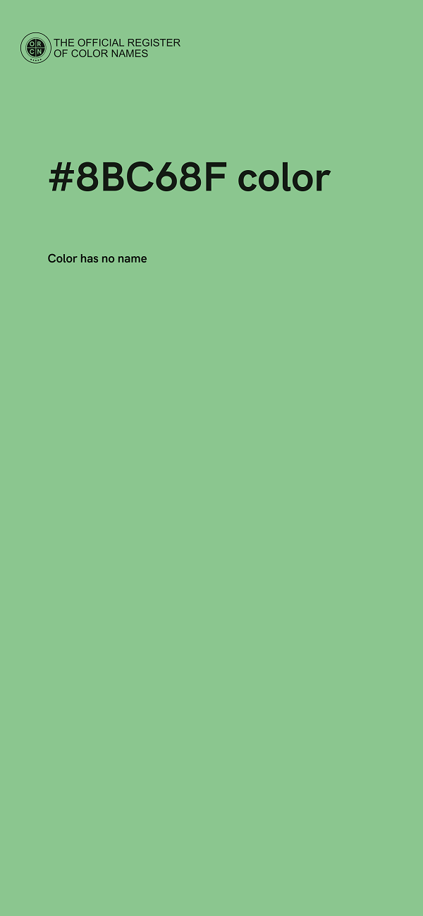 #8BC68F color image