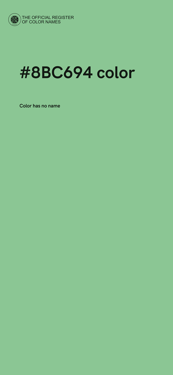 #8BC694 color image