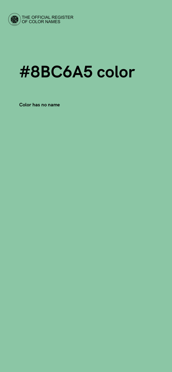 #8BC6A5 color image