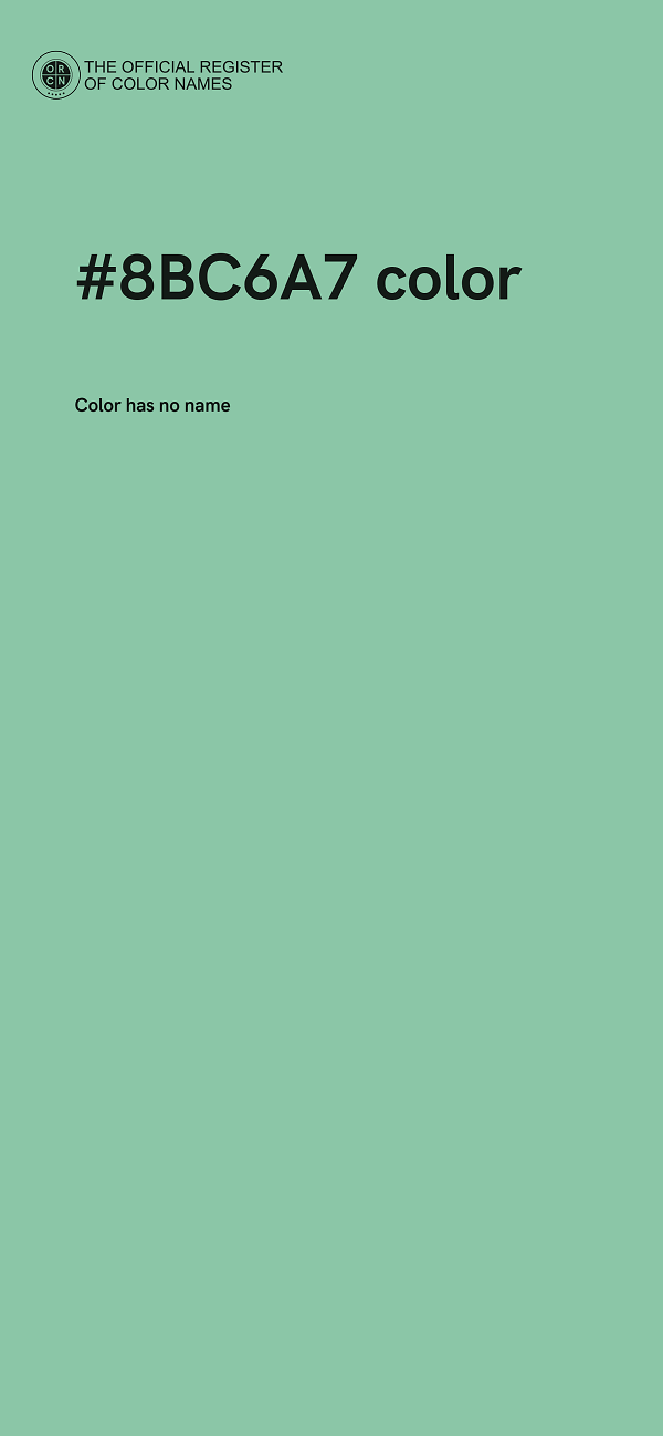 #8BC6A7 color image