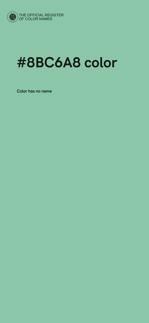 #8BC6A8 color image