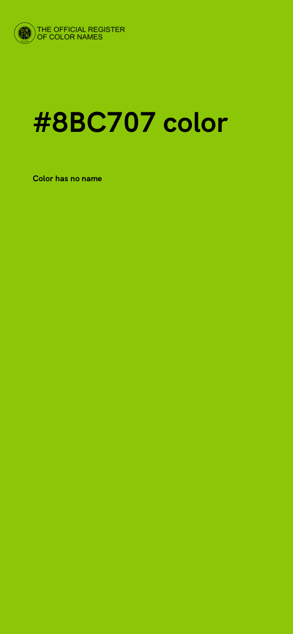 #8BC707 color image