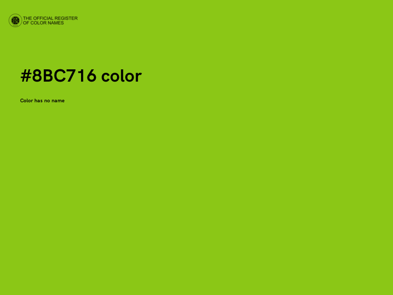 #8BC716 color image