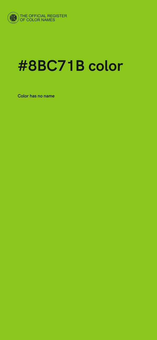 #8BC71B color image