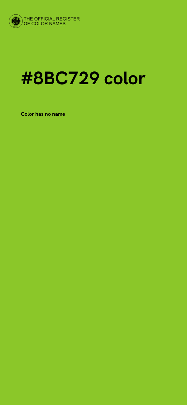 #8BC729 color image