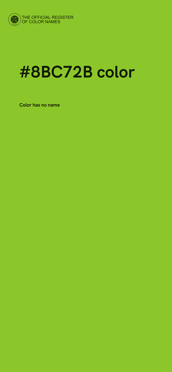#8BC72B color image
