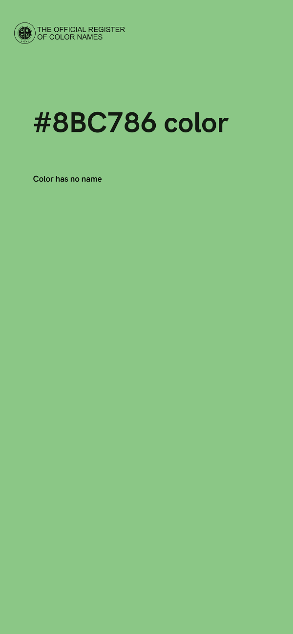#8BC786 color image
